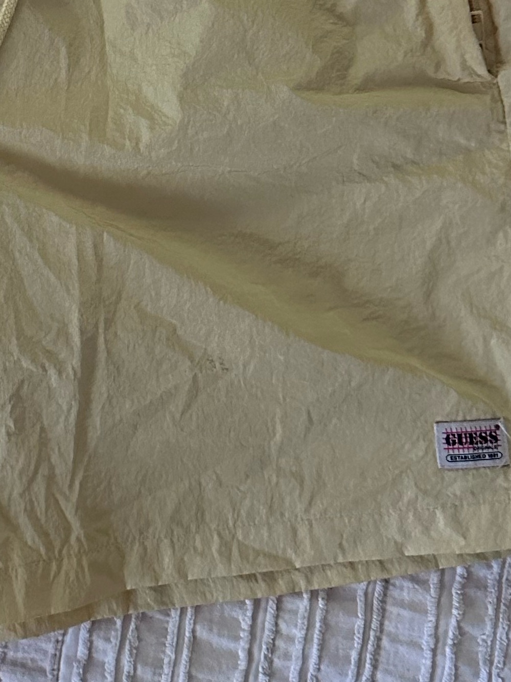 Guess Originals Established 1981 Swim Shorts – Butter Yellow – Size M - Picture 7 of 7
